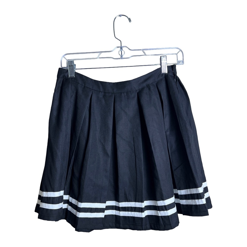 Hot Topic Black Pleated Cheer Skirt Women's MD Goth Mall Goth Skater Size Medium